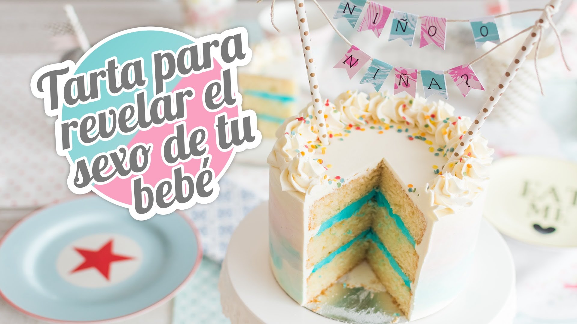 Tarta de vainilla con buttercream