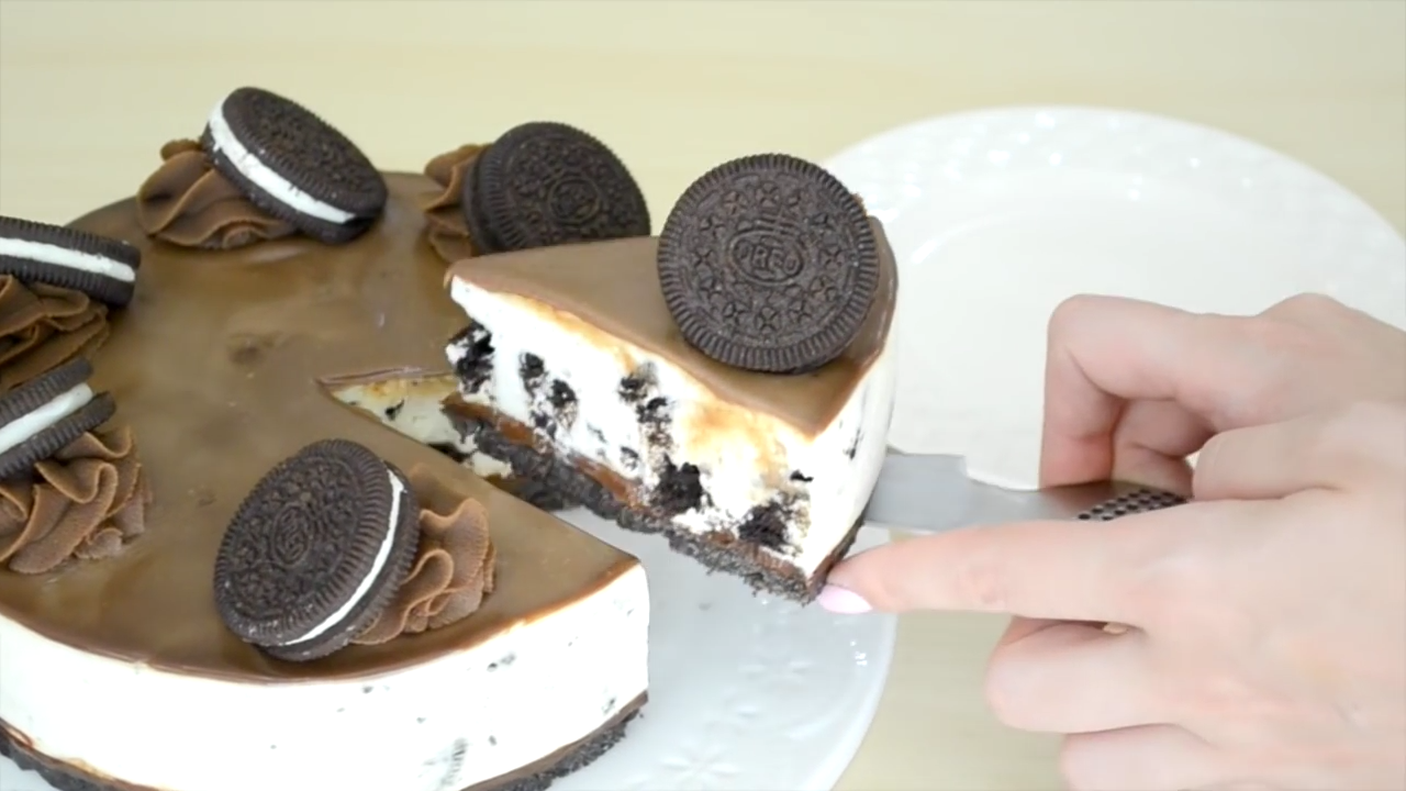 Cheesecake de Oreo sin horno