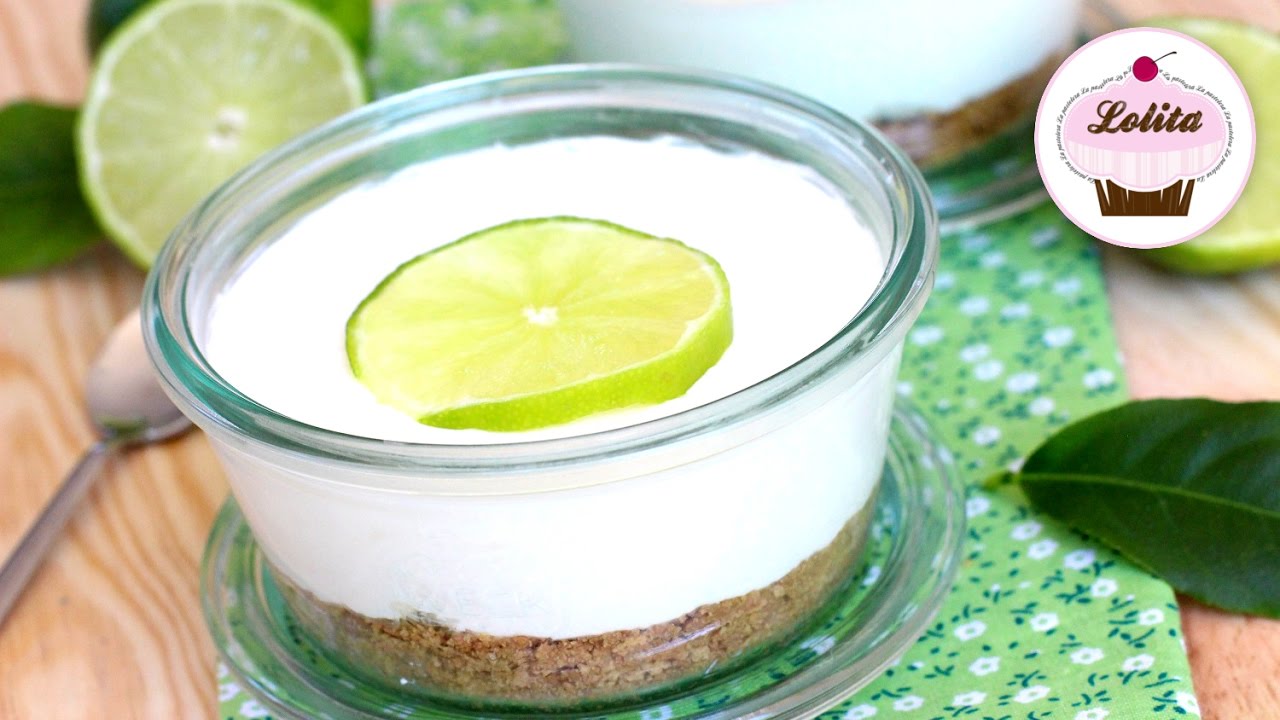 Cheesecake de lima sin horno