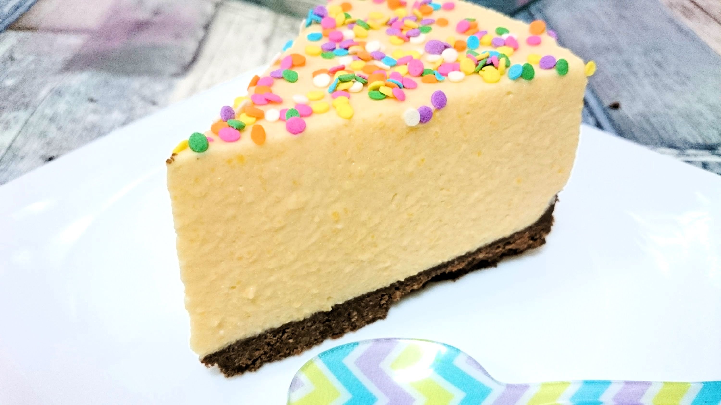 Cheesecake de melocotón sin horno