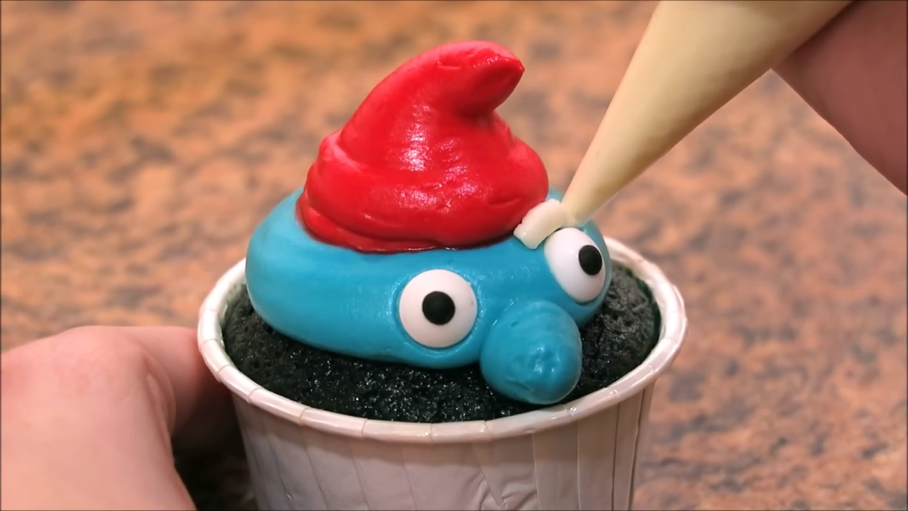 Cupcakes de Los Pitufos