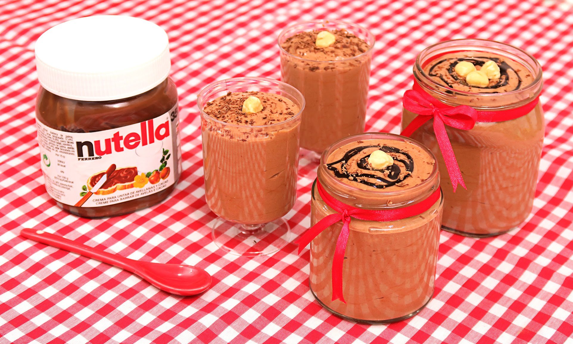 Mousse de Nutella deliciosa