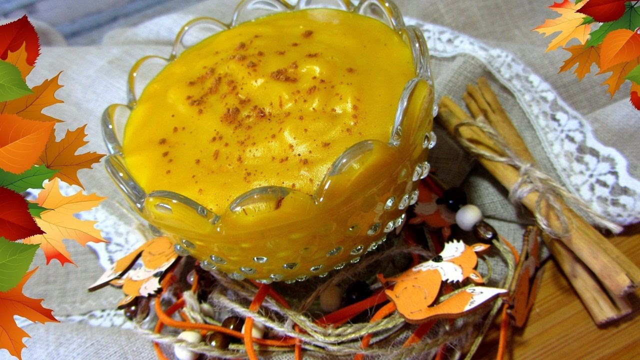 Natillas de calabaza sin gluten ni huevo