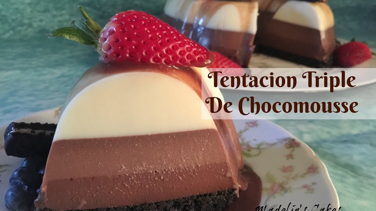Tentación Triple De Chocomousse y Gelatina