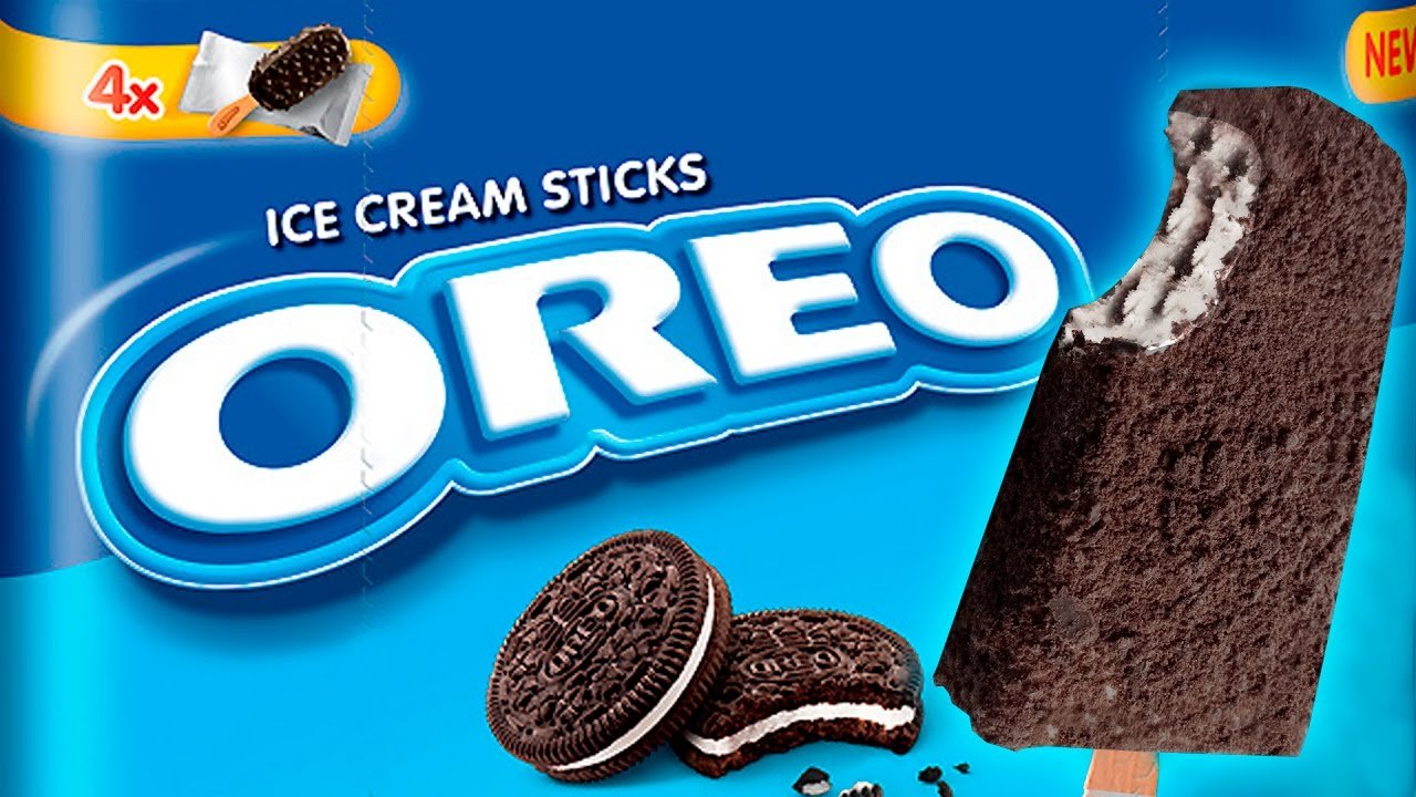Paletas o helados de Oreo