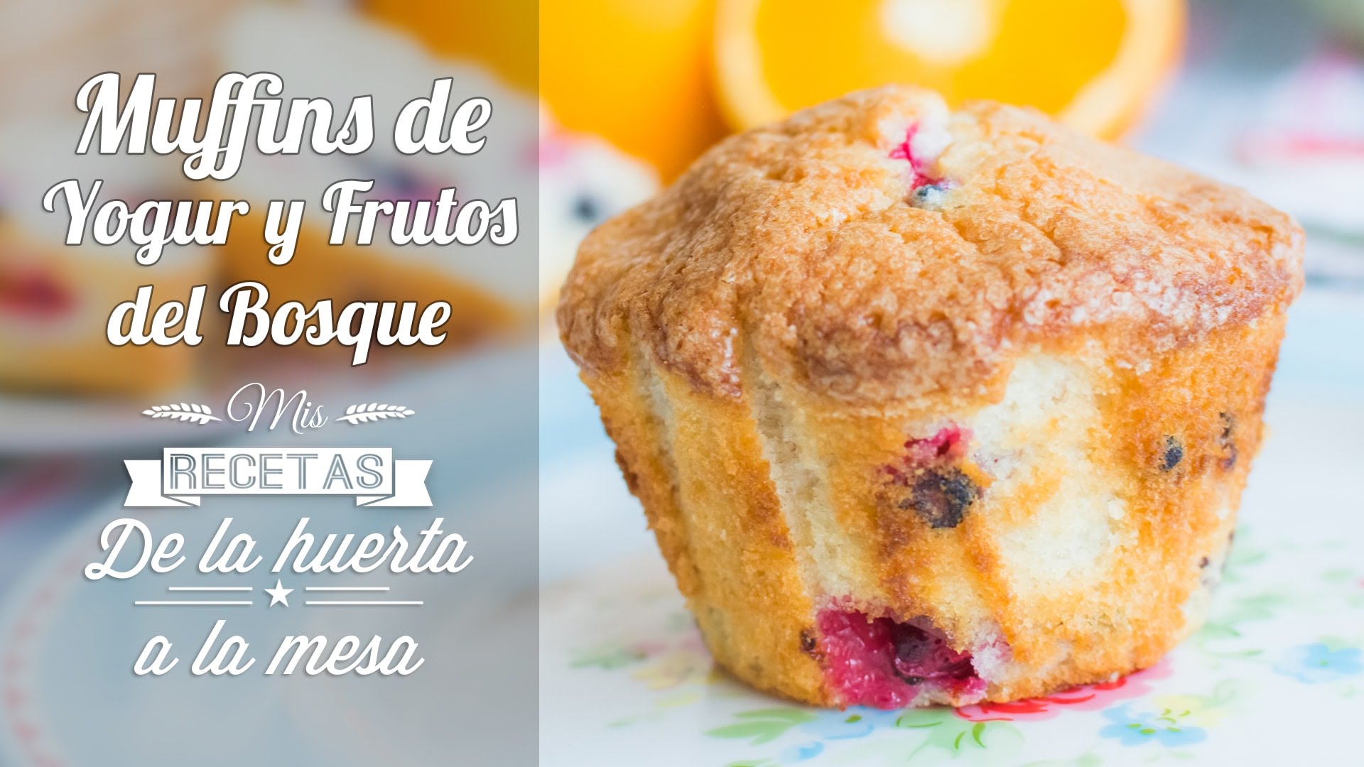 Muffins de Yogur y Frutos del Bosque