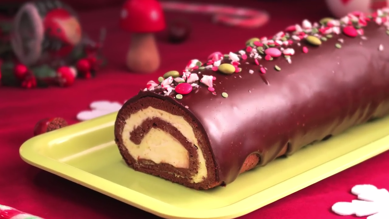 Brazo de gitano de chocolate