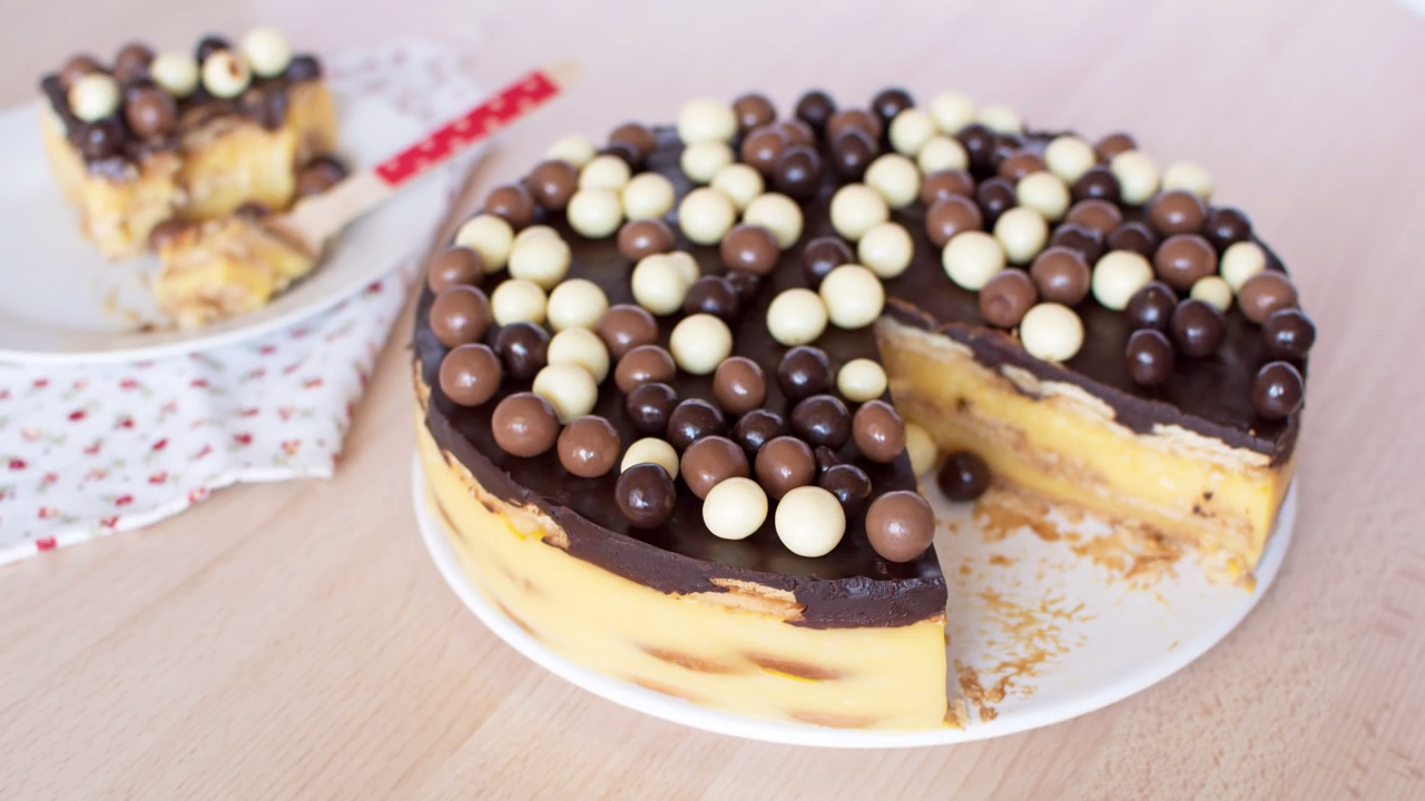 Tarta de Flan y Galletas