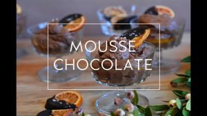 MOUSSE DE CHOCOLATE Y NARANJA