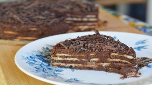 TARTA DE CHOCOLATE Y GALLETAS ¡SIN HORNO!
