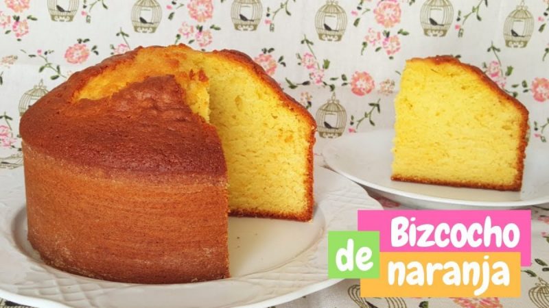 Bizcocho de naranja muy esponjoso
