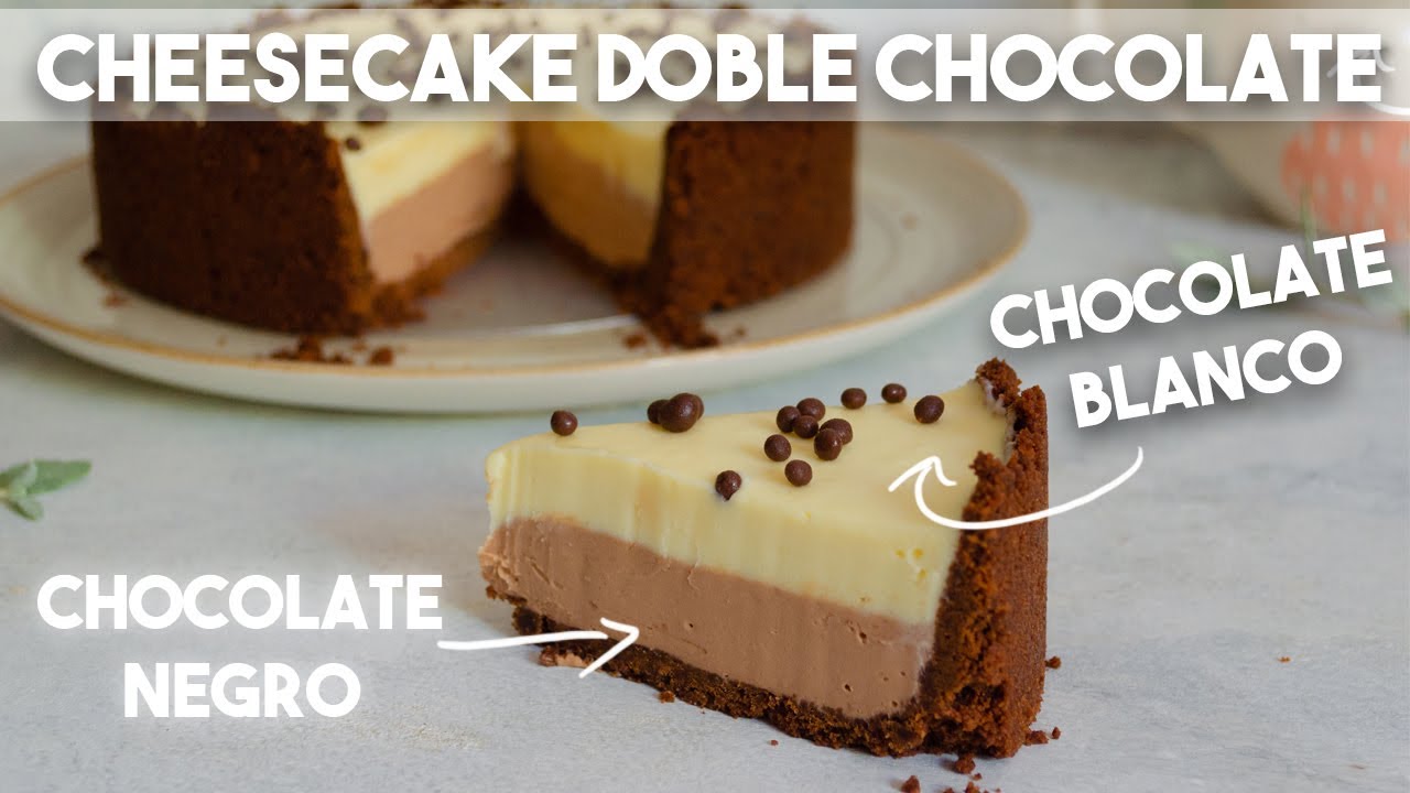 Cheesecake de doble chocolate