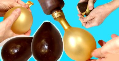 Cómo hacer Huevos de chocolate con Globos