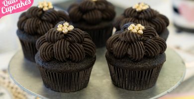 Cupcakes negros sin colorante