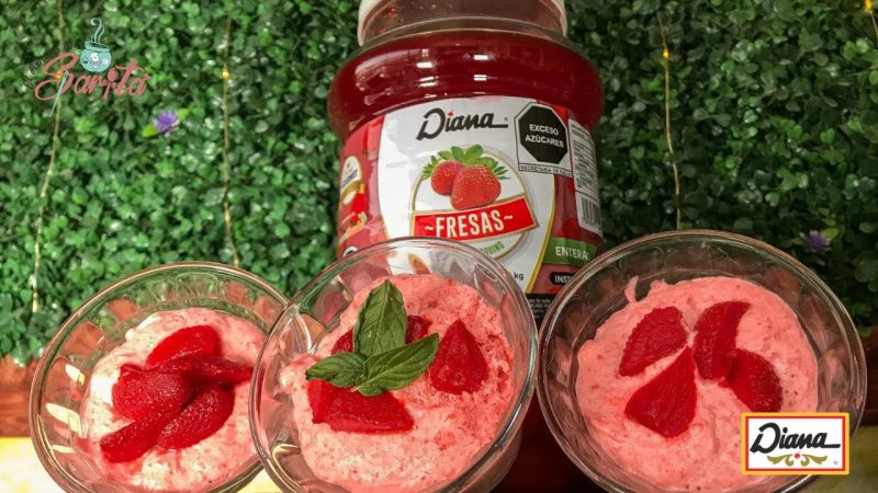 Mousse de fresa
