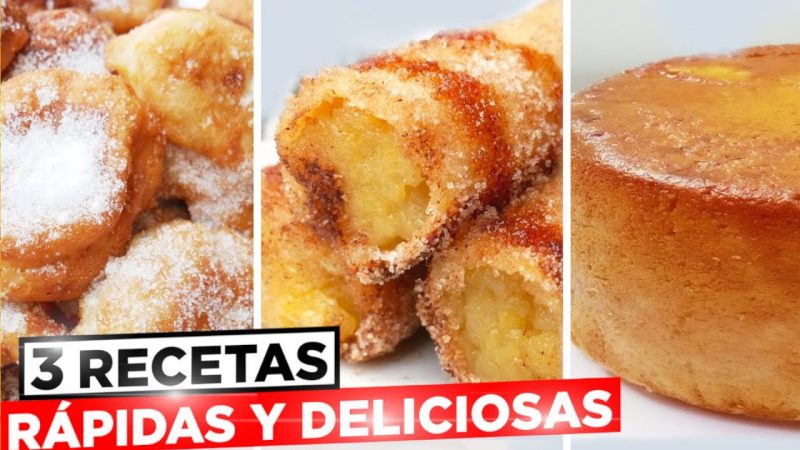 Tres recetas con banana