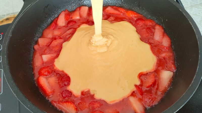Tarta con frutillas