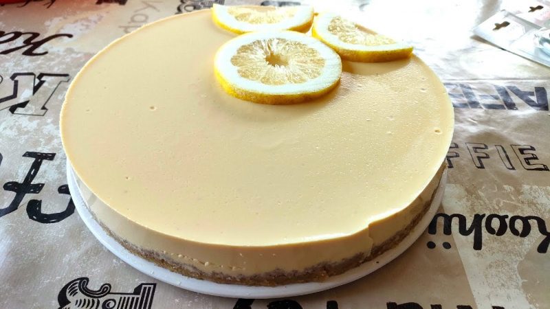 Tarta de limón sin azúcar