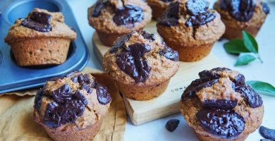 Muffins de calabaza y chocolate