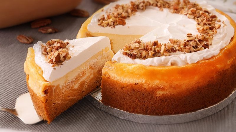 Tarta de queso y calabaza