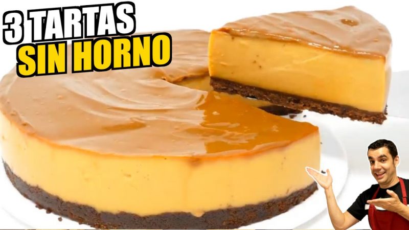 3 Tartas sin horno