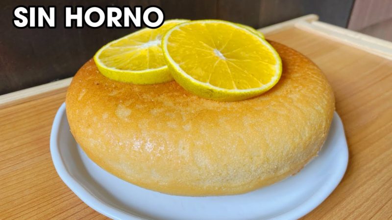 Bizcocho de naranja sin horno