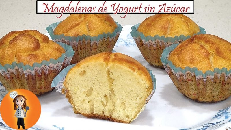 Magdalenas de yogurt sin azúcar