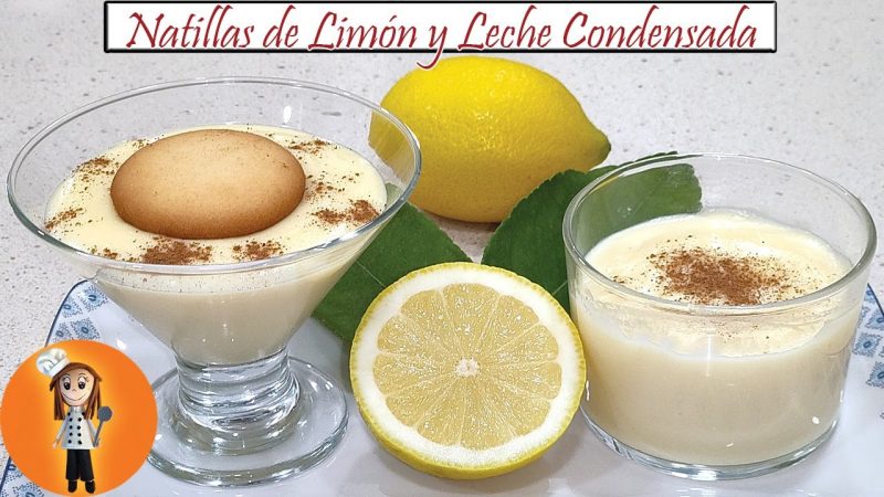 Natillas de limón