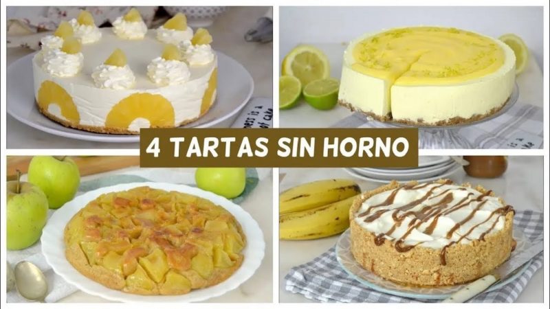 Tartas sin horno