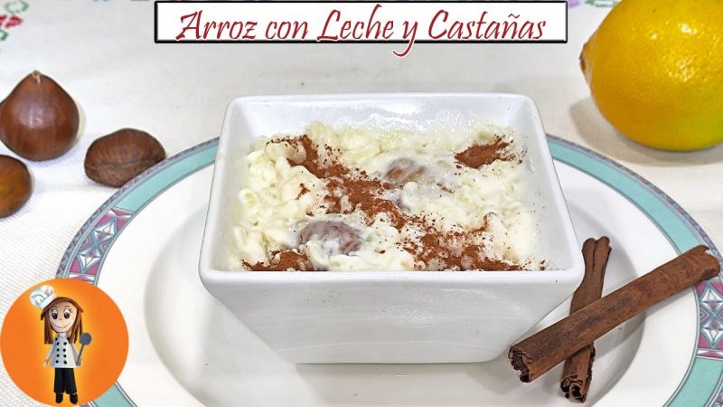 Arroz con leche y castañas