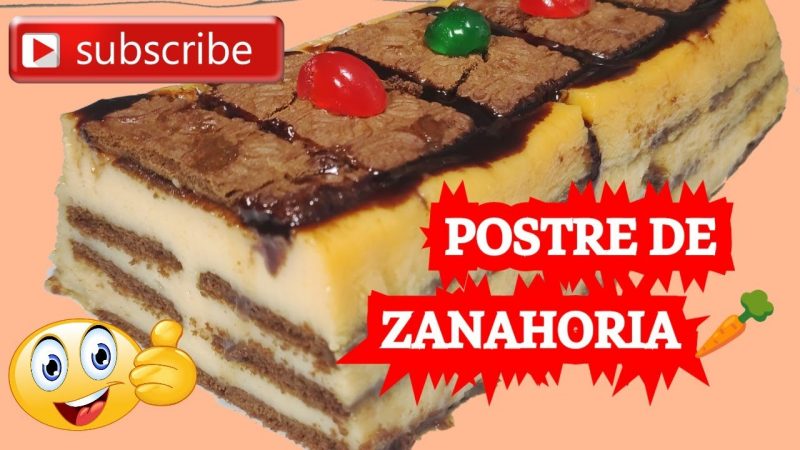 Postre de zanahoria sin horno