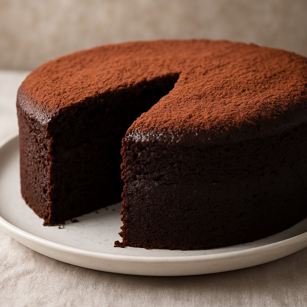 Torta húmeda de chocolate casera